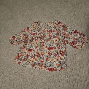 Jones New York floral 1X plus size multicolor top blouse